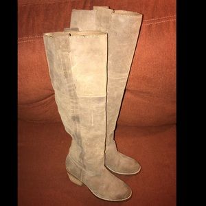 REPORT leather over the knee boots 9.5 LIKE NEW